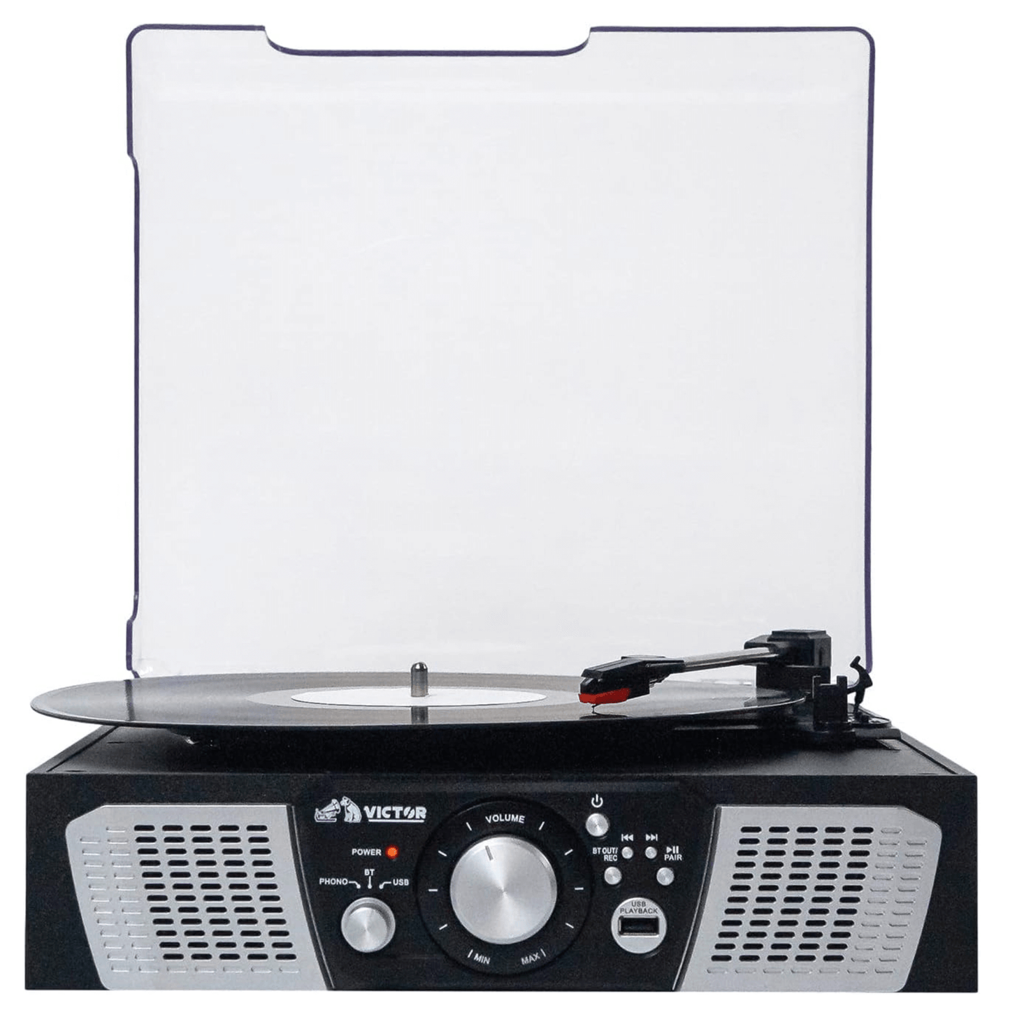 Victor Lakeshore 5-in-1 Hybrid BT Turntable System Black - Refurbished