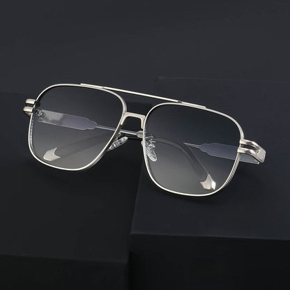 Retro Double Beam Sunglasses For Men