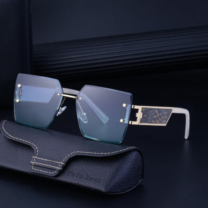 Oversized Square Frame Wide Leg Sunglasses
