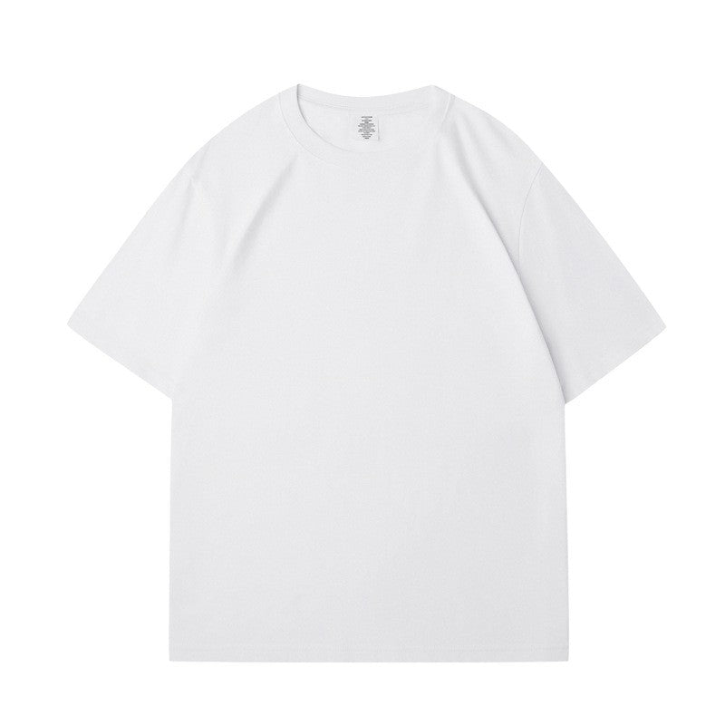 Solid Color Unisex Round Neck T-Shirt