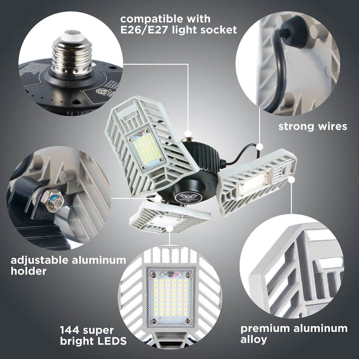 Led Garage Light-Led Adjustable Light-T Led Light