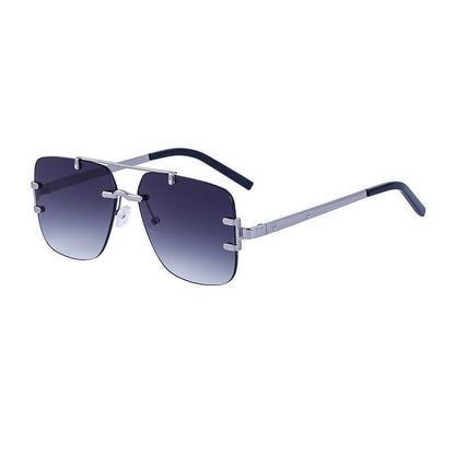 Stylish Rimless Metal Beam Sunglasses For Men