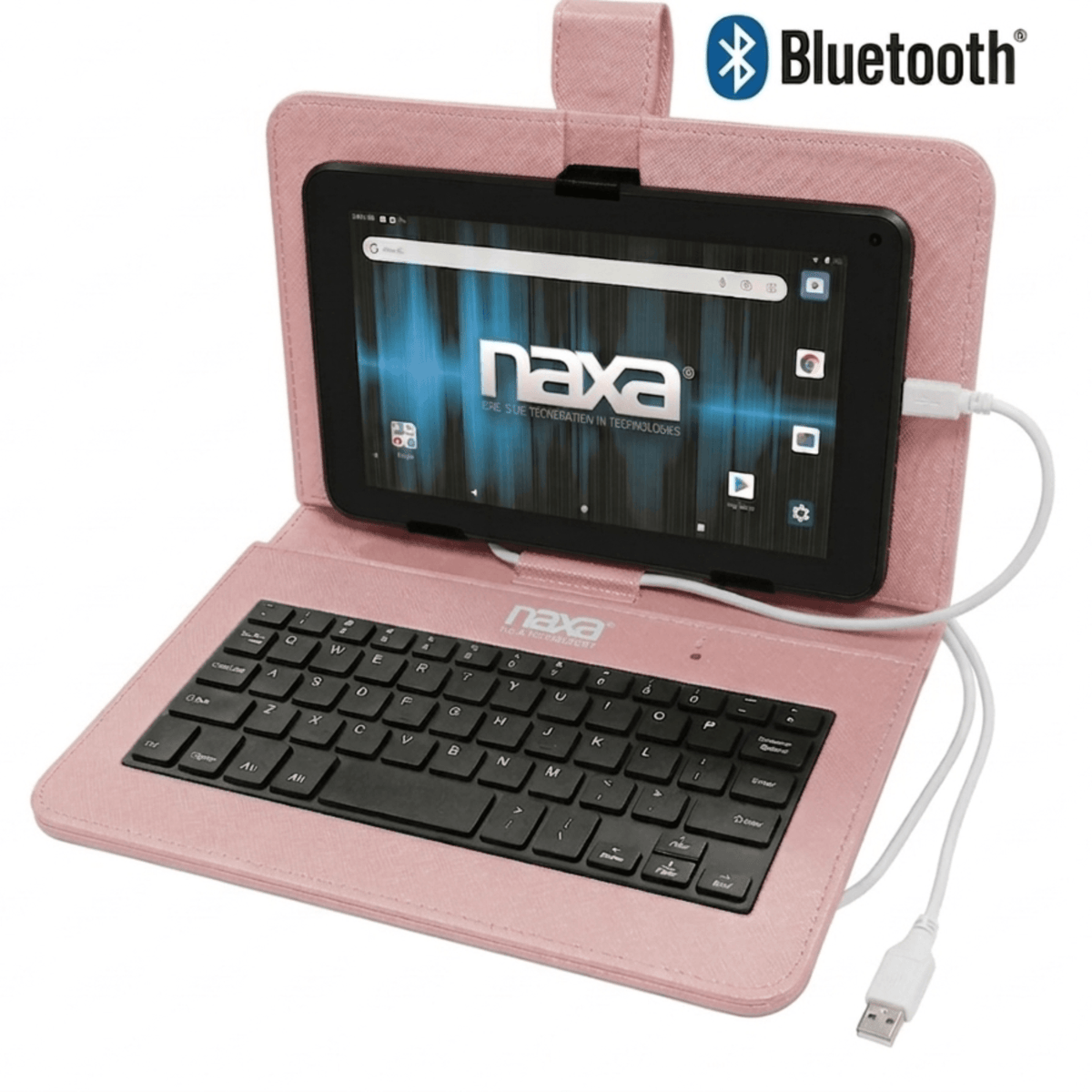 Naxa 7" Core Android 11 Tablet Kit Rose Gold - Refurbished