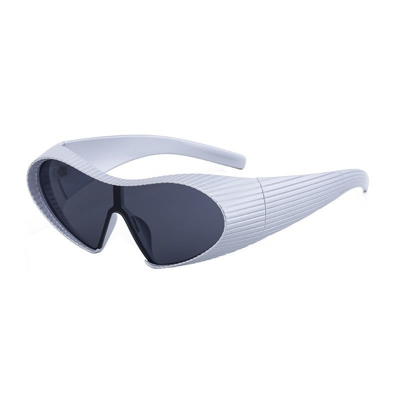 Men's Fashion Sports One Piece Alien Sunglasses