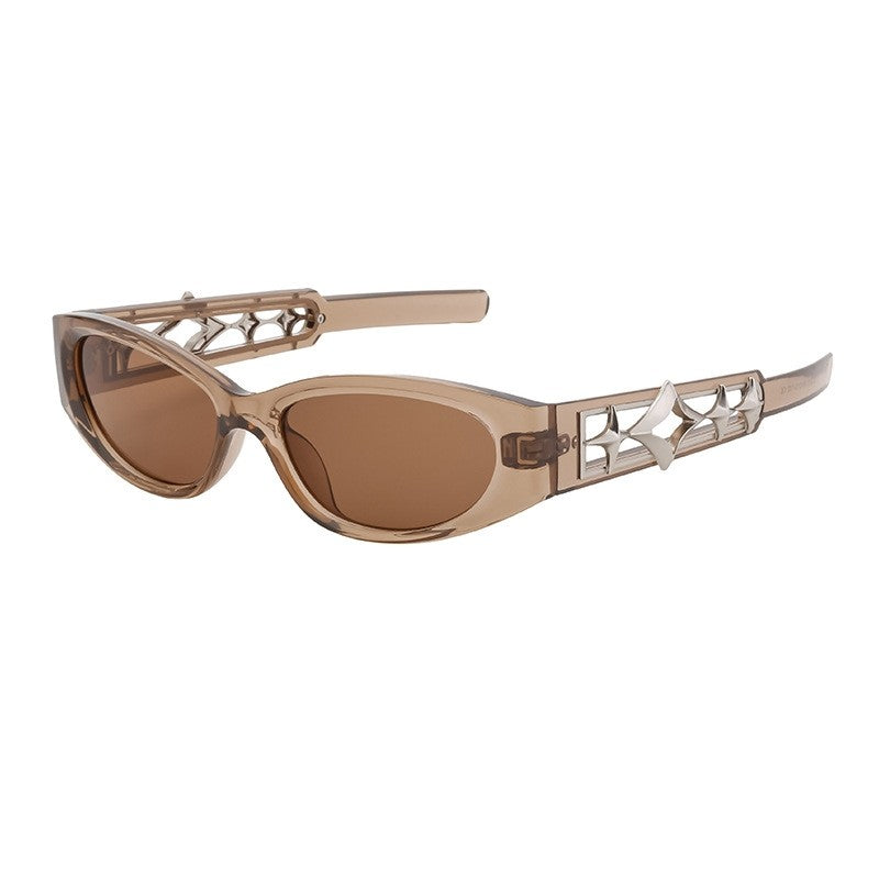 Unisex UV400 Full Oval Frame Outdoor Sport Cycling Eyewear Sunglasses