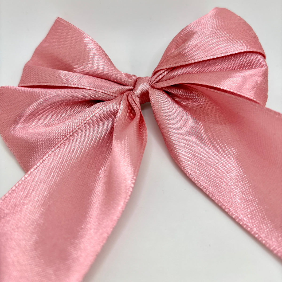 Pink Silk Double Bow