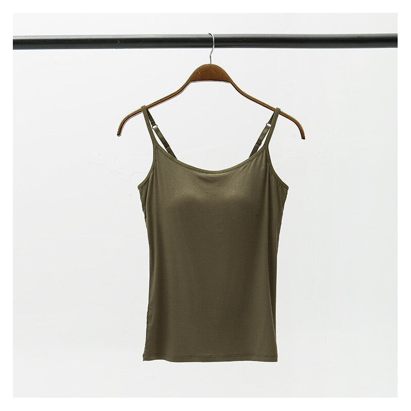 Padded Wireless One-Piece Bra Camisole