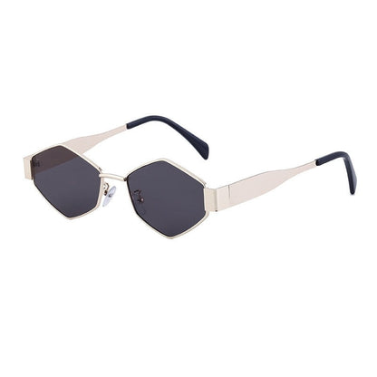 Irregular Metal Sunglasses For Women's Fashion