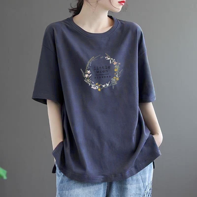 Relaxed Fit Round Neck Tee