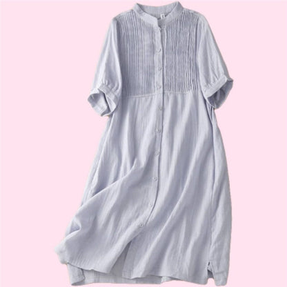 French Pleated Vintage Dress