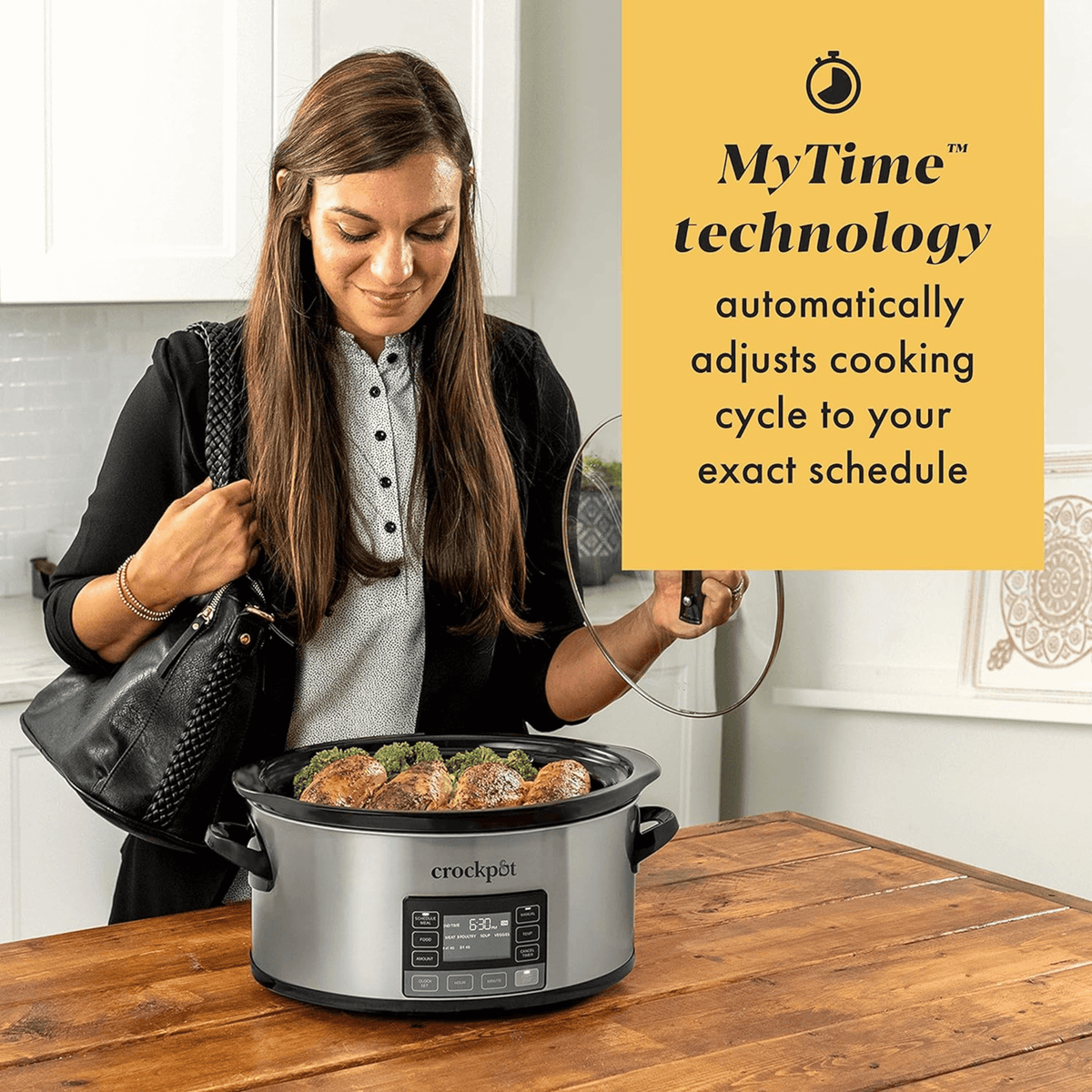Crockpot 6-Quart My Time Digital Programmable Slow Cooker and Food Warmer
