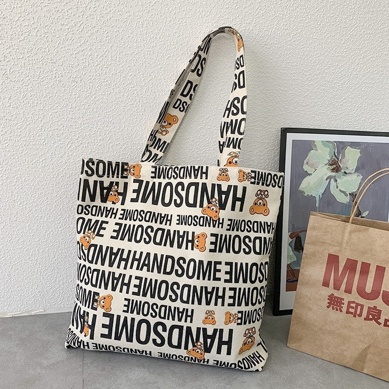 Large Capacity Canvas Shoulder Bag