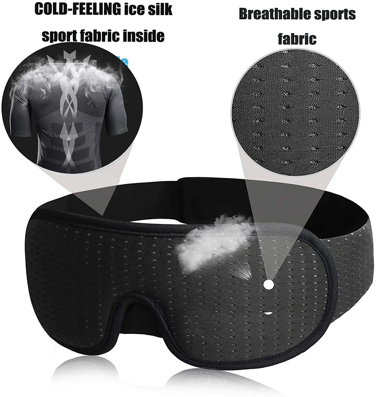 3D Sleep Eye Mask | Soft Padded Memory Foam Eyeshade