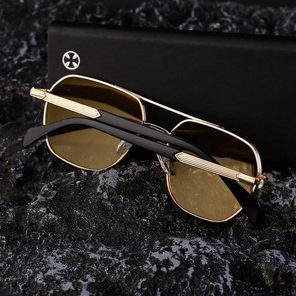 Fashion Square Full Frame UV400 Sun Protection Outdoor Eyewear Sunglasses
