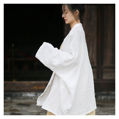 Cozy Relaxed-Fit Oversized Solid Cardigan