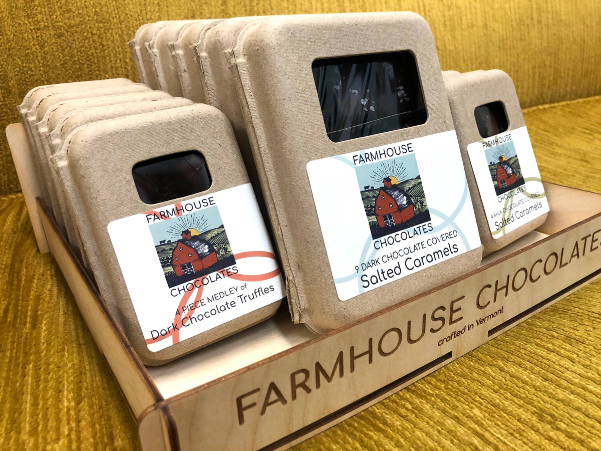 9 Piece Dark Chocolate Covered Salted Caramels