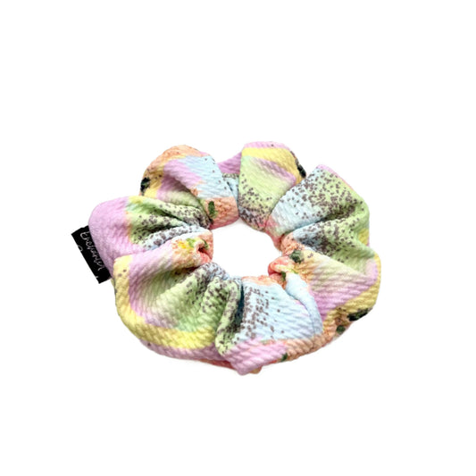 Mini Pastel Watercolor Spring Bullet Scrunchie