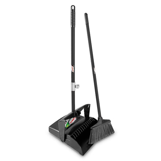 Libman Angle Broom & Dustpan Set - Multi-Surface Cleaning
