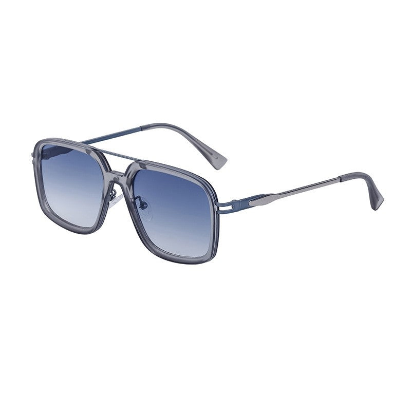 Vintage Square Frame Sunglasses For Men Outdoor UV Protection