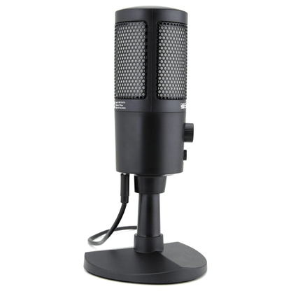 Emerson USB Gaming & Streaming Microphone with RGB Lighting with Tap-to-Mute
