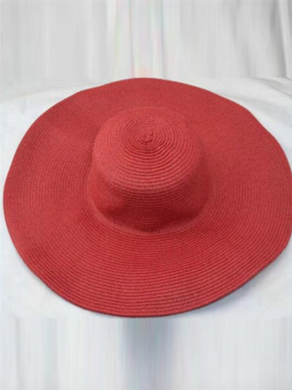 Simple Casual Vacation 10 Colors Wide Brim Hat