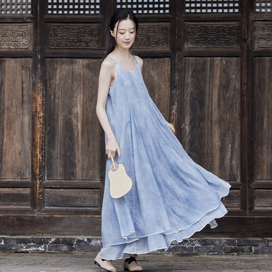 Solid Color A-Line Spaghetti Strap Dress

Would you like any more help with this title?