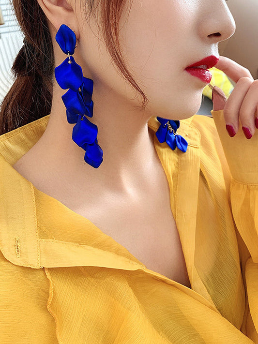 Trendy Tasseled Acrylic Earrings 闂傚倷鑳堕崑銊╁磿婵犳艾绠紒瀣垫厂shionable Accessories for Women