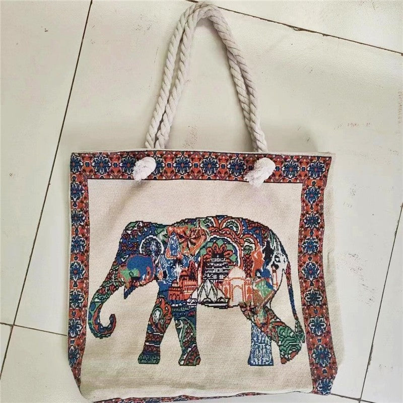 Stylish Embroidered Oversized Shoulder Bag