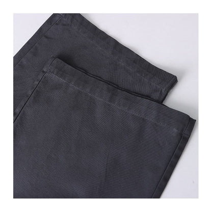 Wide Leg Pocketed Trousers in Solid Color
