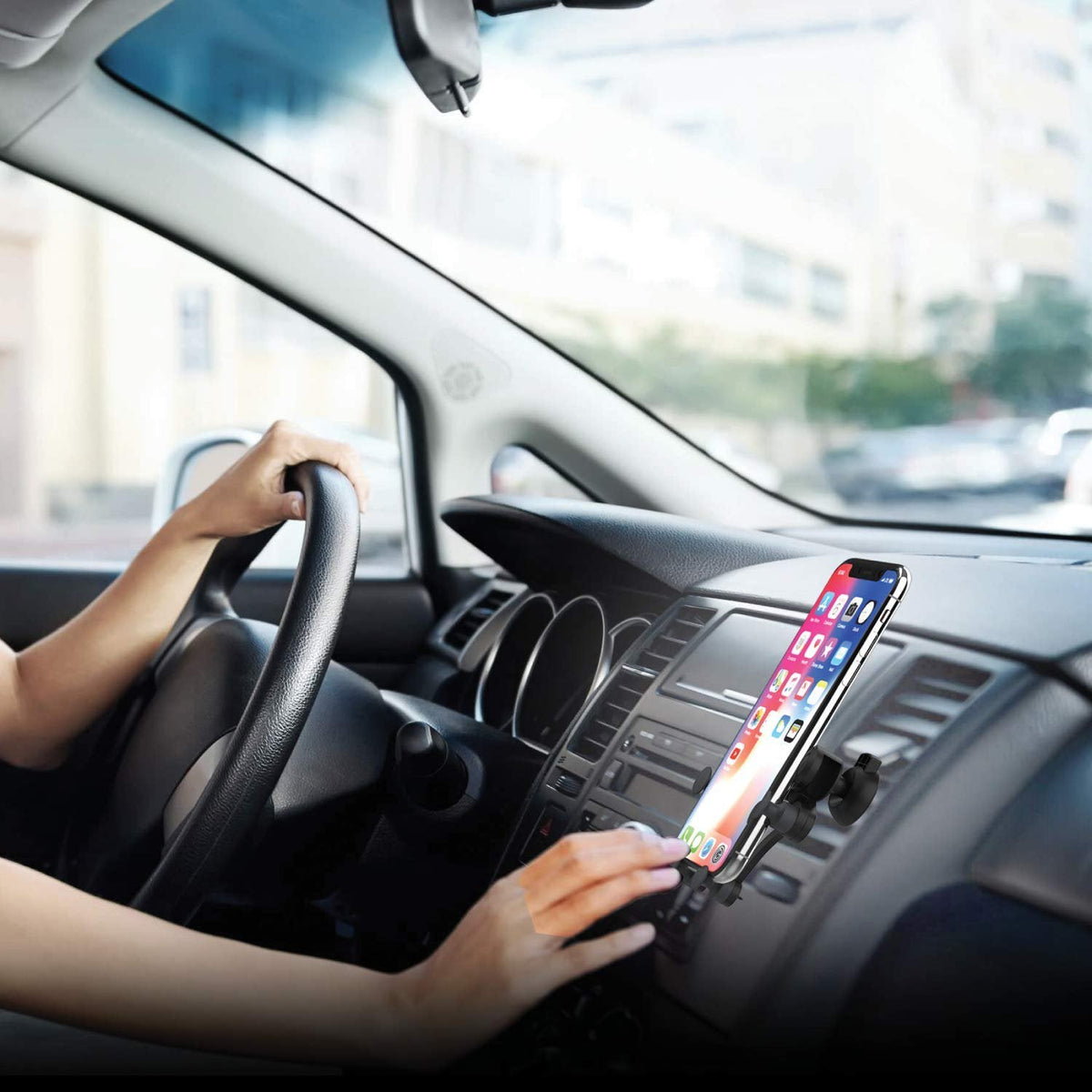 Bungee Auto-Retractable Gravity Vent Mount