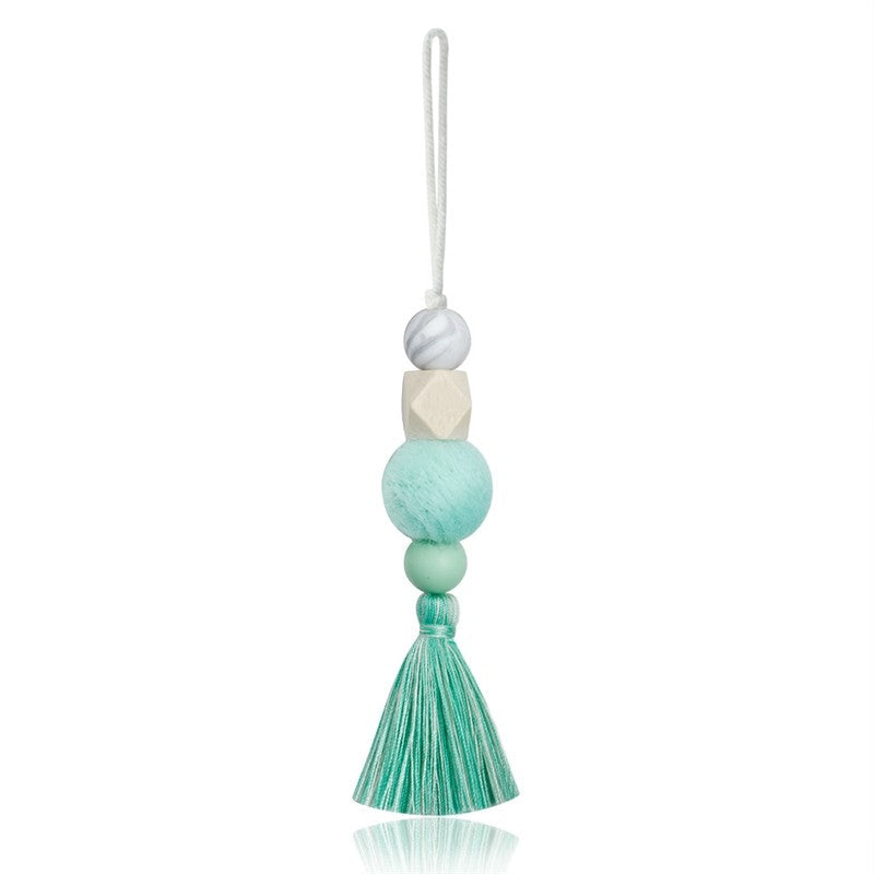 Unique Handcrafted Cotton Tassel Car Charm