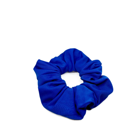 Mini Royal Blue Spandex Scrunchie