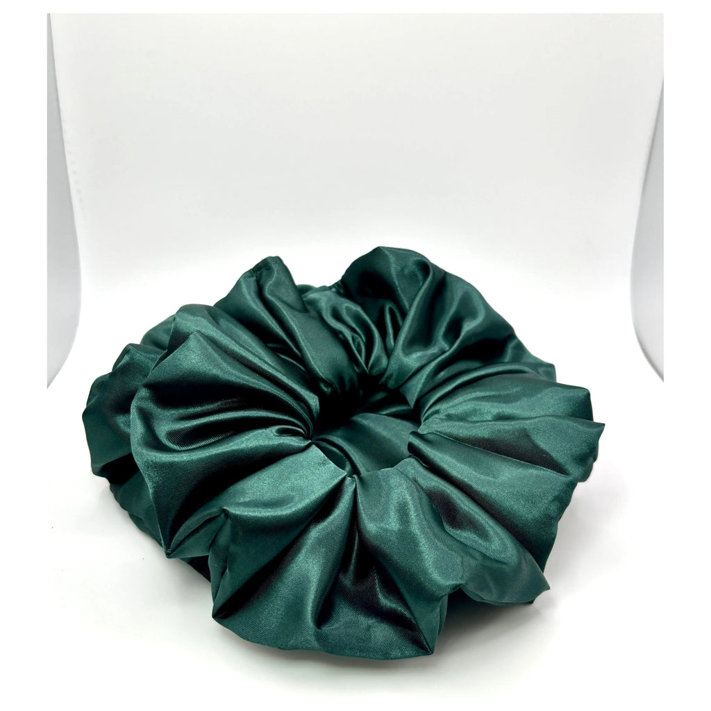 Forest Green Silk Scrunchie