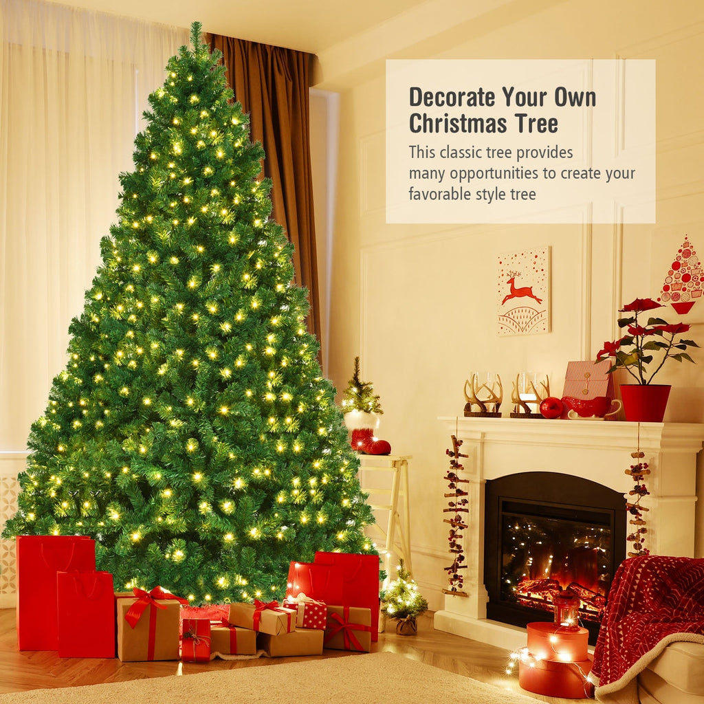 7 Feet PVC Artificial Christmas Tree with LED Lights