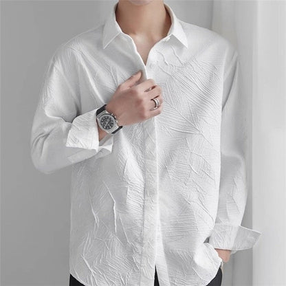 French Jacquard Relaxed Fit Overshirt