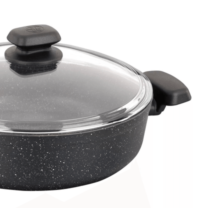 Korkmaz Ornella Aluminum 2.5L Non-Stick Low Casserole Dish with Lid