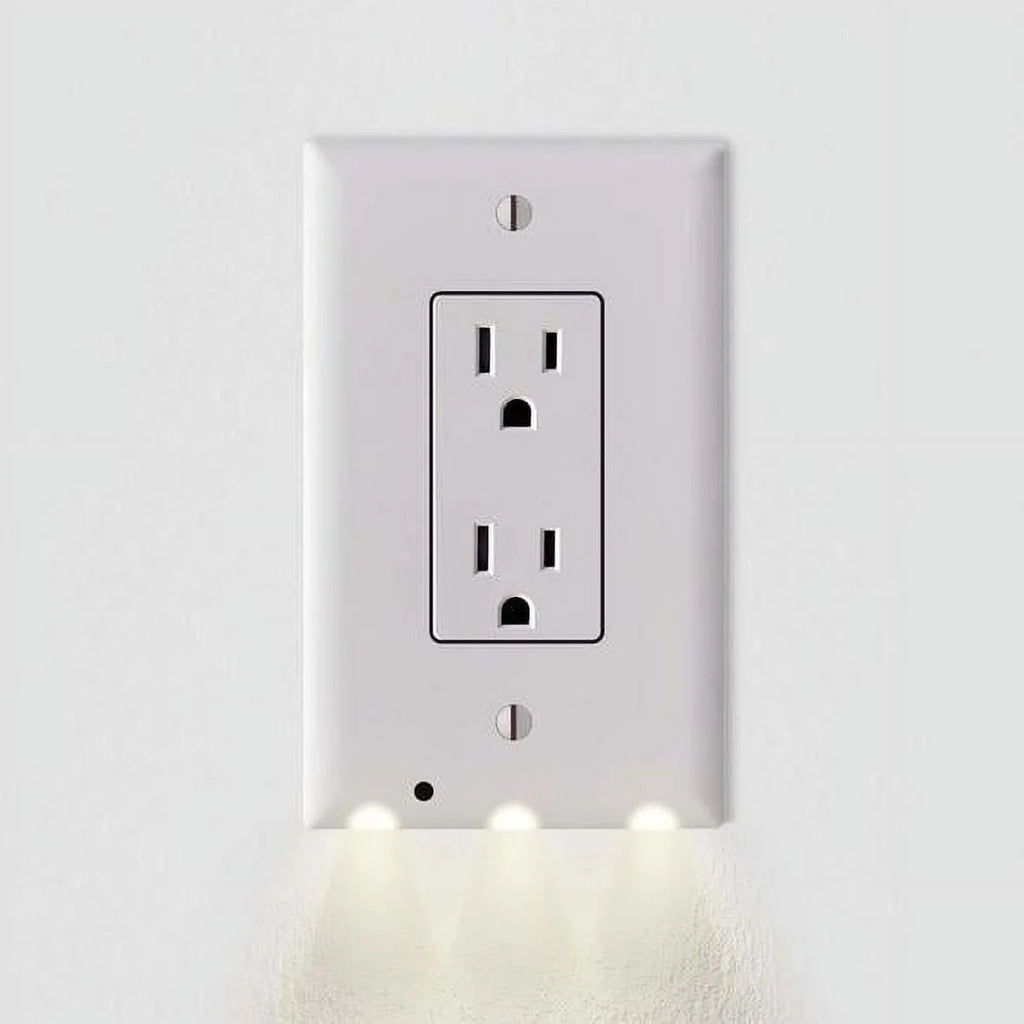 5-Pack Outlet Cover with Built-In LED Night Light - 2 Styles