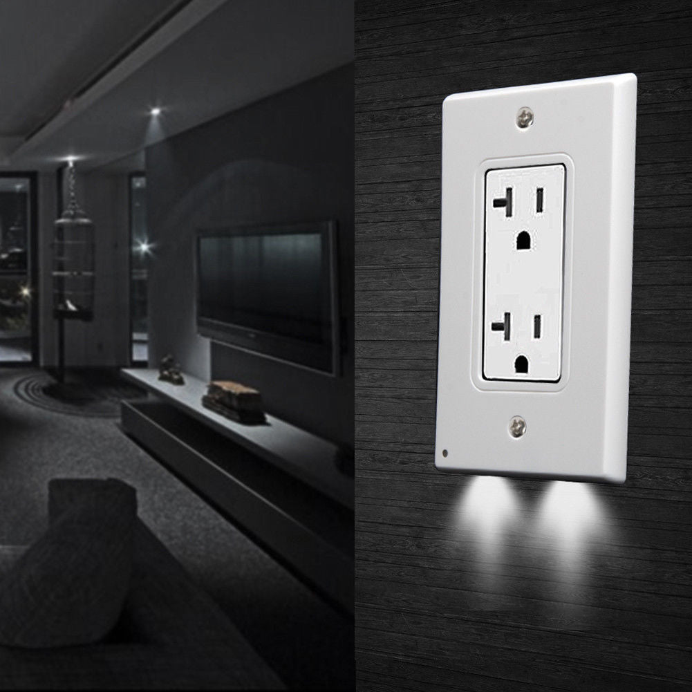 5-Pack Outlet Cover with Built-In LED Night Light - 2 Styles