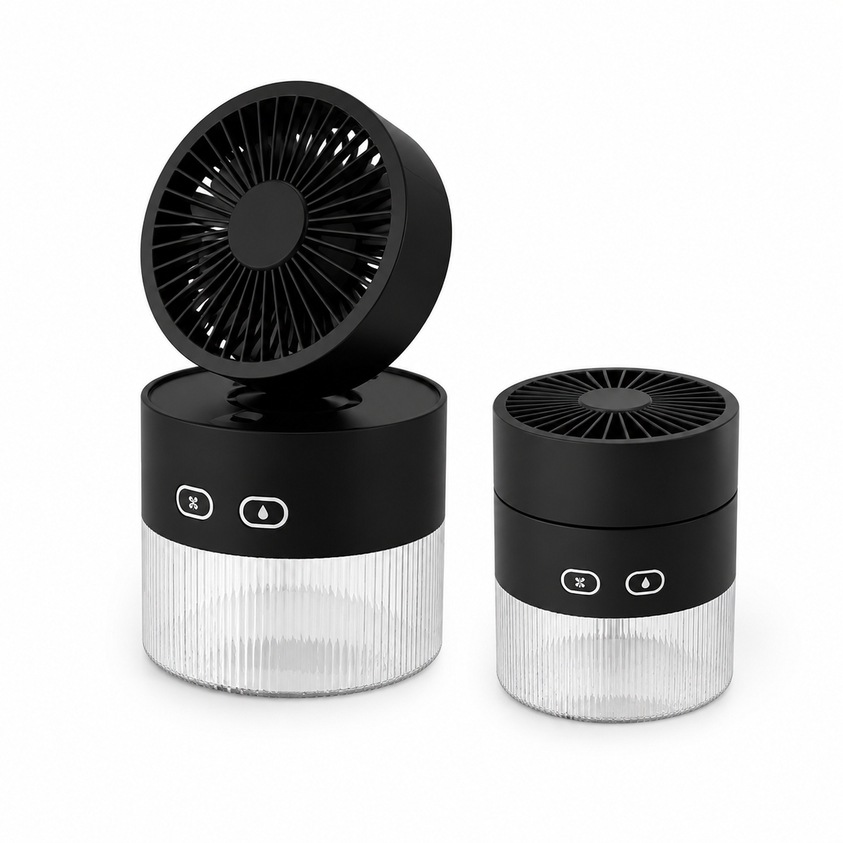 Mist Cooling Fan Compact Desktop Fan with Water Mist Feature Assorted Colors