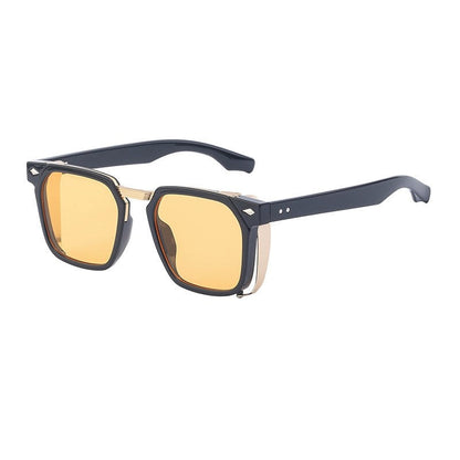 Retro Steampunk Square Sunglasses Fashion
