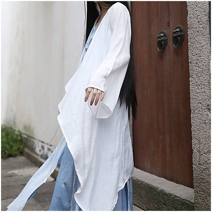 Elegant Zen Cardigan in Unique Solid Color