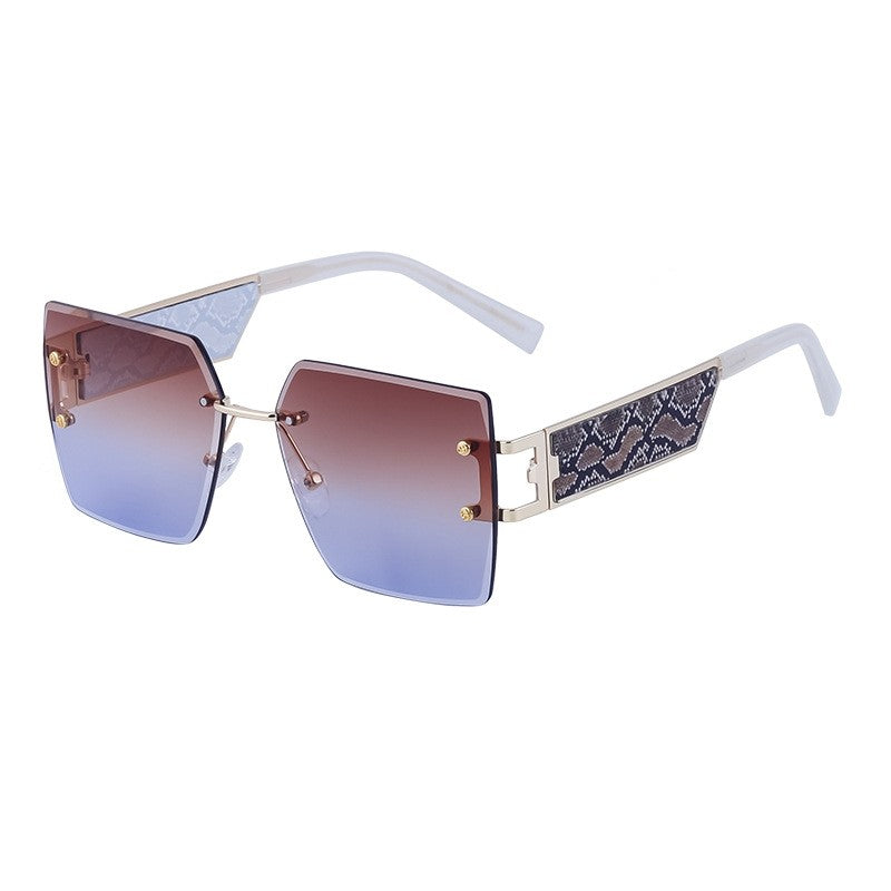 Oversized Square Frame Wide Leg Sunglasses