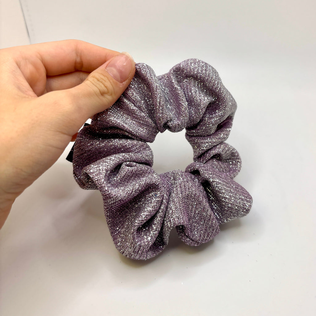 Mini Lavender Sparkle Scrunchie