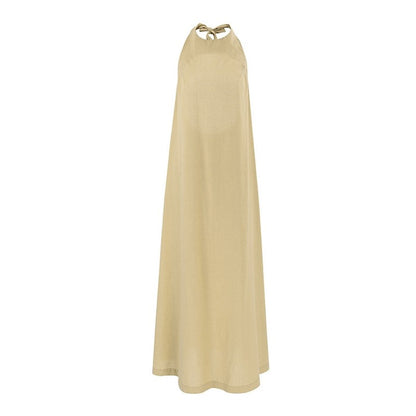 Breathable Solid Color Thin Strap Nightgown