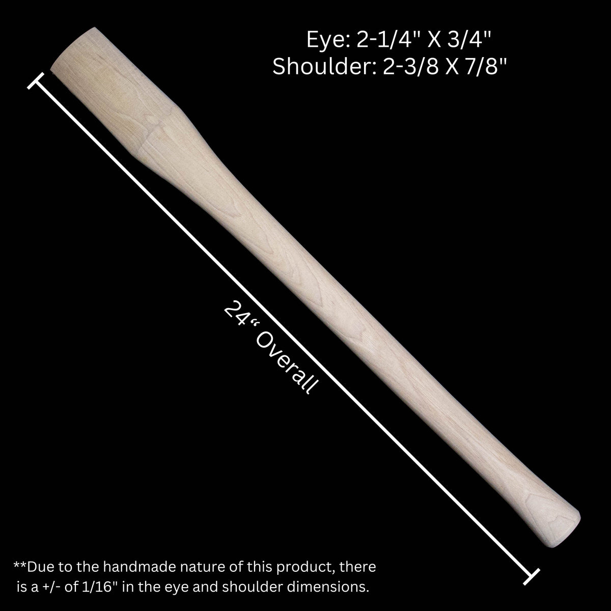 Cruiser Double Bit Axe Handle - 24" - Whiskey River Premium Select