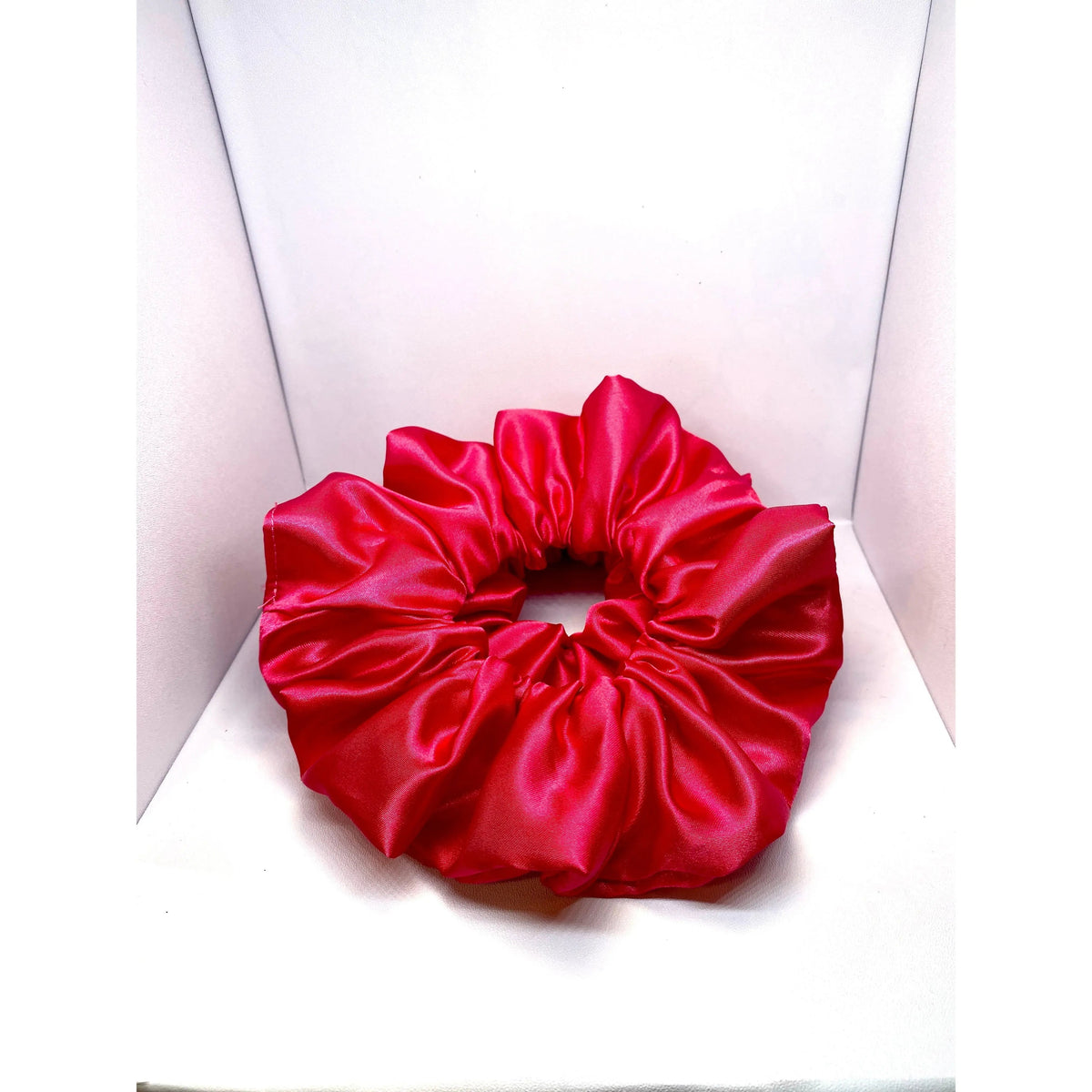Hot Pink Silk Scrunchie
