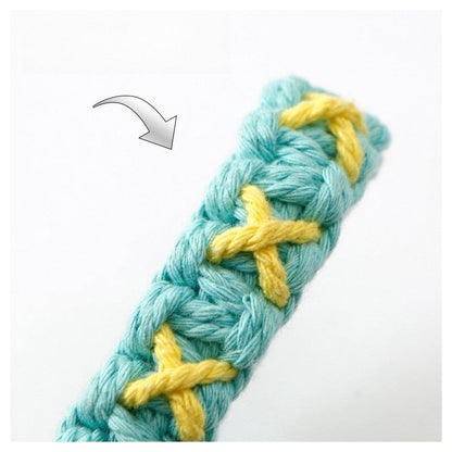 Handwoven Colorful Wristband Keychain for Stress Relief