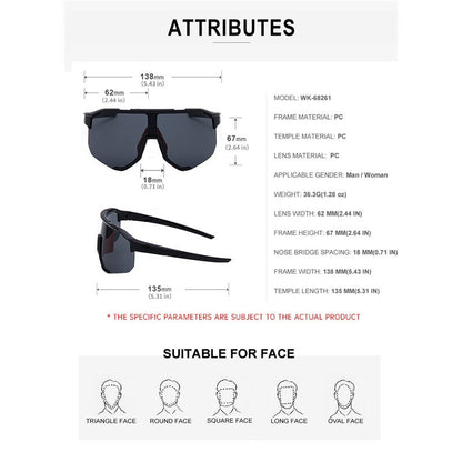 UV400 UV Protection Outdoor Sports Cycling Eyewear Sunglasses