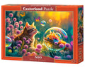 500 Piece Jigsaw Puzzle, Magical Morning, Cute kittens, Magical garden, Glowing flowers, Charming, Adult Puzzle, Castorland B-53841