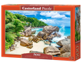 500 Piece Jigsaw Puzzle, La Digue Island, Seychelles, Tropical beach puzzle, Paradise Island, Landscape jigsaw, Adult Puzzle, Castorland B-54251